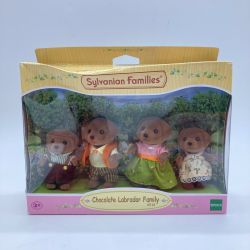 ◎◎ エポック社 シルバニアファミリー チョコレートラブラドールファミリー 海外版 お父さん・お母さん・男の子・女の子 Nランク