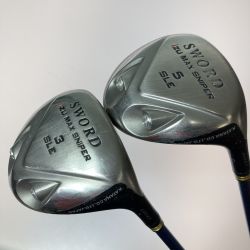 ◎◎ カタナゴルフ SWORD iZU MAX SNIPER SLE 3FW 5FW フェアウェイウッド 2本セット SWORD TOUR AD R カバー付 Cランク
