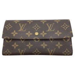 ◎◎ LOUIS VUITTON ルイヴィトン モノグラム ポル卜フォイユ インタ一ナショナル 長財布 M61217 ブラウン Cランク
