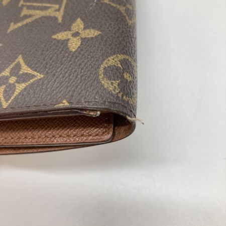  LOUIS VUITTON ルイヴィトン モノグラム ポル卜フォイユ インタ一ナショナル 長財布 M61217 ブラウン