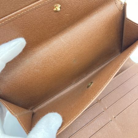  LOUIS VUITTON ルイヴィトン モノグラム ポル卜フォイユ インタ一ナショナル 長財布 M61217 ブラウン