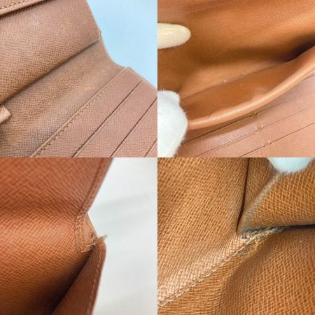  LOUIS VUITTON ルイヴィトン モノグラム ポル卜フォイユ インタ一ナショナル 長財布 M61217 ブラウン