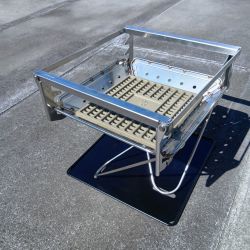 ◎◎ snowpeak スノーピーク 焚火台Mスターターセット グリルブリッジM付 SET-111 Bランク