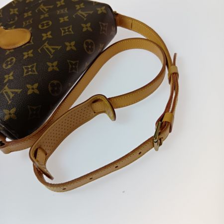  LOUIS VUITTON ルイヴィトン モノグラム サンクルーGM ショルダーバッグ M51242 ブラウン ポケット内ベタつき有