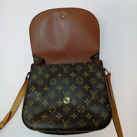  LOUIS VUITTON ルイヴィトン モノグラム サンクルーGM ショルダーバッグ M51242 ブラウン ポケット内ベタつき有