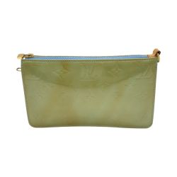 ◎◎ LOUIS VUITTON ルイヴィトン モノグラム・ヴェルニ レキシントン ポーチ M91011 ベビーブルー  紐欠品・変色有 Cランク