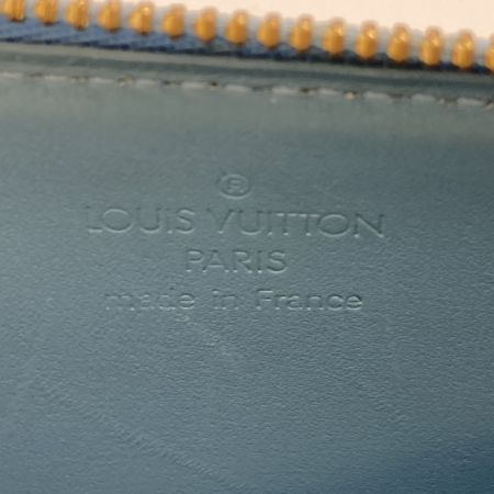  LOUIS VUITTON ルイヴィトン モノグラム・ヴェルニ レキシントン ポーチ M91011 ベビーブルー  紐欠品・変色有