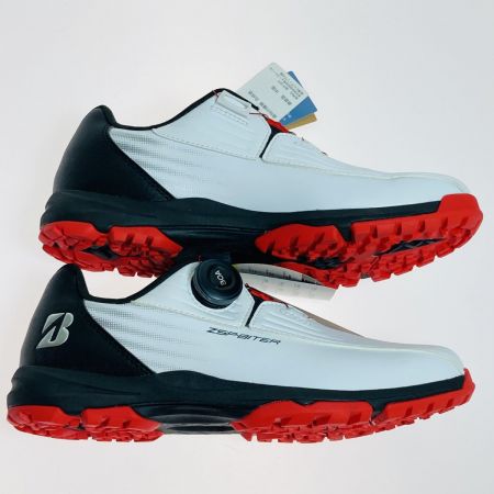  Bridgestone ブリヂストン ゼロ・スパイク バイター ライト ゴルフシューズ 24.5cm SHG350 ホワイト×ブラック