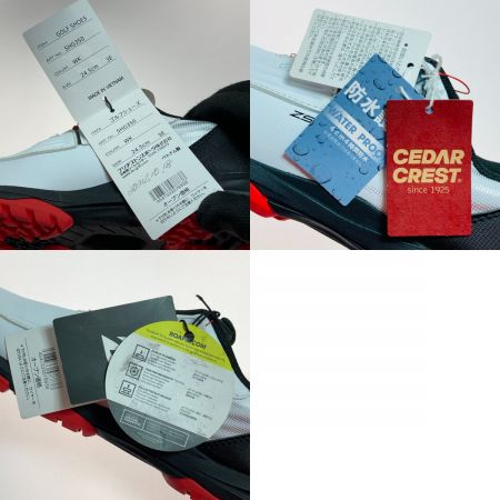  Bridgestone ブリヂストン ゼロ・スパイク バイター ライト ゴルフシューズ 24.5cm SHG350 ホワイト×ブラック