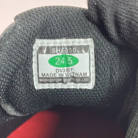  Bridgestone ブリヂストン ゼロ・スパイク バイター ライト ゴルフシューズ 24.5cm SHG350 ホワイト×ブラック