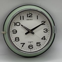 ◎◎ SEIKO セイコー 掛け時計 バス時計 アナログ クォーツ QA513W ミント Cランク
