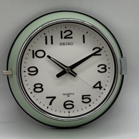  SEIKO セイコー 掛け時計 バス時計 アナログ クォーツ QA513W ミント