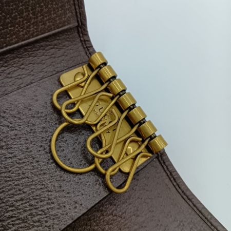  GUCCI グッチ GGスプリーム オフィディア 6連 キーケース 603732 ブラウン 箱・布袋付