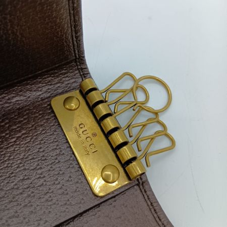  GUCCI グッチ GGスプリーム オフィディア 6連 キーケース 603732 ブラウン 箱・布袋付