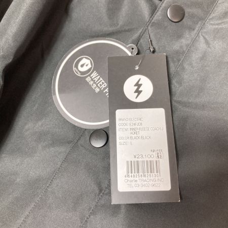  ELECTRIC エレクトリック スノージャケット メンズ Lサイズ コーチジャケット スノーボードウェア E24FJ08 ブラック インナー欠品