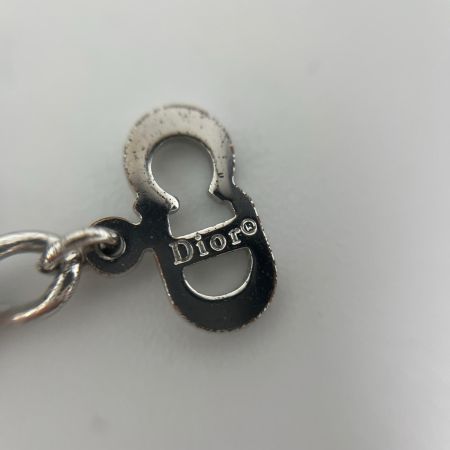 Christian Dior クリスチャンディオール ロゴプレート ネックレス 本体のみ シルバー