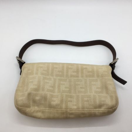  FENDI フェンディ マンマバケット ズッカ柄 セミショルダー キャンバス レザー  2308-26424-008 ベージュ