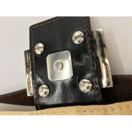  FENDI フェンディ マンマバケット ズッカ柄 セミショルダー キャンバス レザー  2308-26424-008 ベージュ