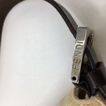  FENDI フェンディ マンマバケット ズッカ柄 セミショルダー キャンバス レザー  2308-26424-008 ベージュ