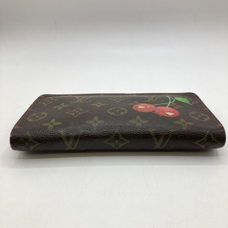  LOUIS VUITTON ルイヴィトン モノグラム チェリー ポルトモネジップ ラウンドファスナー 長財布 M95006 ブラウン