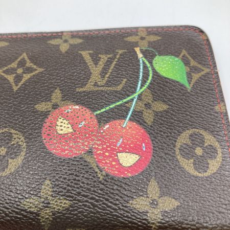  LOUIS VUITTON ルイヴィトン モノグラム チェリー ポルトモネジップ ラウンドファスナー 長財布 M95006 ブラウン