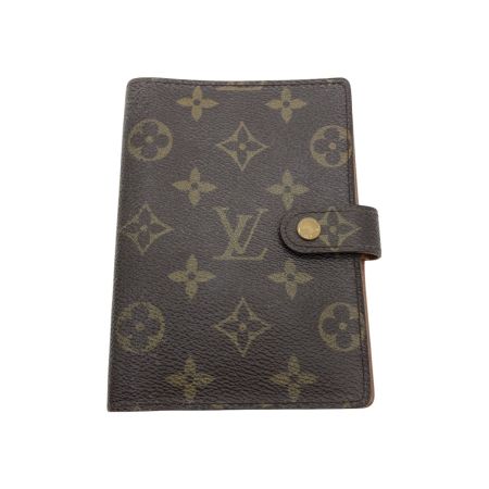  LOUIS VUITTON ルイヴィトン アジェンダ PM 6穴 手帳カバー R20005 ブラウン