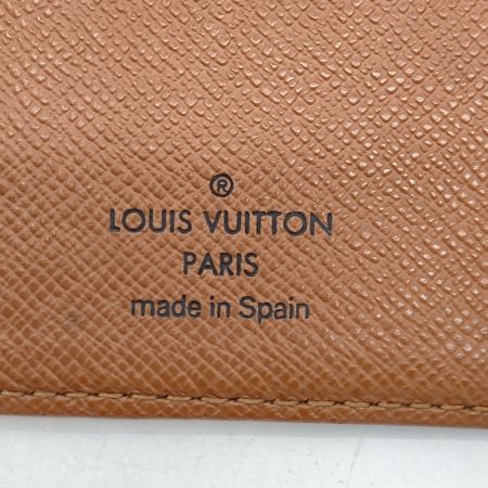  LOUIS VUITTON ルイヴィトン アジェンダ PM 6穴 手帳カバー R20005 ブラウン