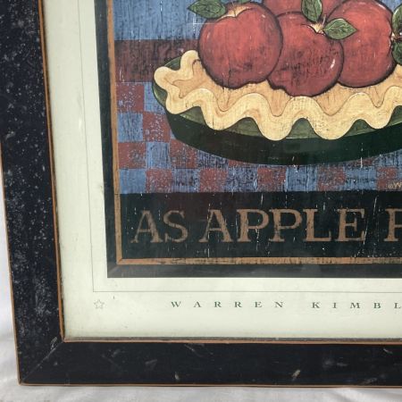  WARREN KIMBLE ウォーレン キンブル AMERICAN AS APPLE PIE 絵画 額付