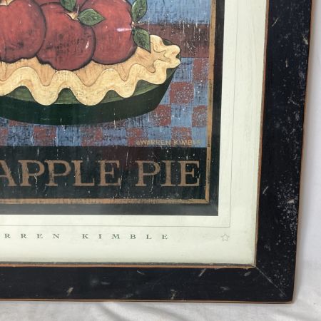  WARREN KIMBLE ウォーレン キンブル AMERICAN AS APPLE PIE 絵画 額付