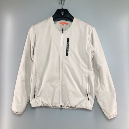  BEAMS GOLF ビームスゴルフ 中綿 ノーカラー ブルゾン 中綿ジャケット Sサイズ ベージュ