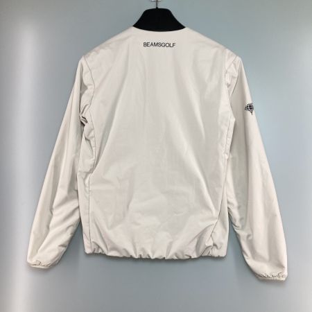 BEAMS GOLF ビームスゴルフ 中綿 ノーカラー ブルゾン 中綿ジャケット Sサイズ ベージュ