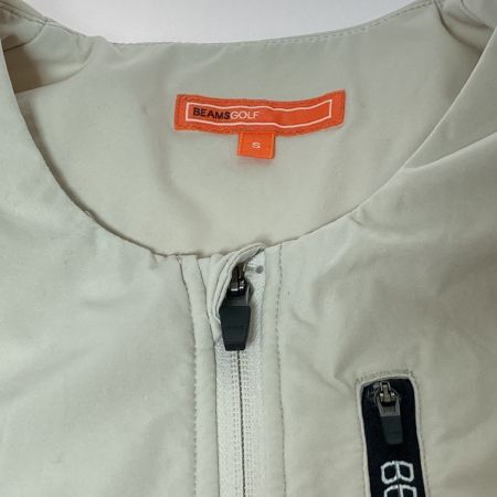  BEAMS GOLF ビームスゴルフ 中綿 ノーカラー ブルゾン 中綿ジャケット Sサイズ ベージュ