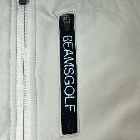 BEAMS GOLF ビームスゴルフ 中綿 ノーカラー ブルゾン 中綿ジャケット Sサイズ ベージュ