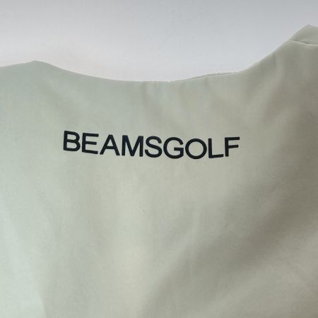 BEAMS GOLF ビームスゴルフ 中綿 ノーカラー ブルゾン 中綿ジャケット Sサイズ ベージュ
