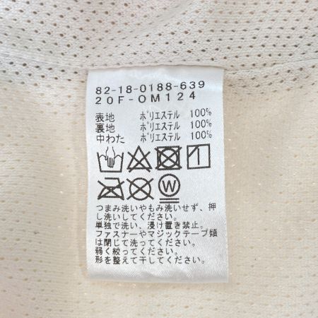  BEAMS GOLF ビームスゴルフ 中綿 ノーカラー ブルゾン 中綿ジャケット Sサイズ ベージュ