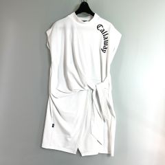  Callaway Golf キャロウェイゴルフ オニカノコ モックネック チュニック シャツチュニックワンピース ホワイト SIZE M  Bランク