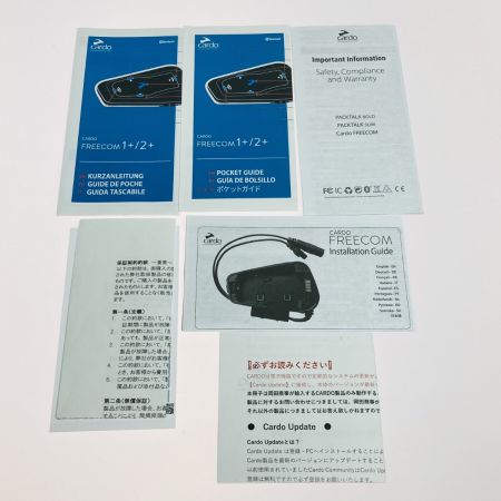  Cardo カルド FREECOM 1+ フリーコム1プラス シングル インカム バイク用