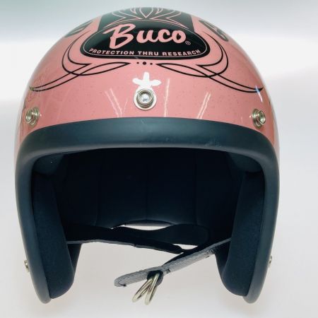   BUCO GRATEFUL DEAD ジェットヘルメット XS ピンク シールド フリップアップベース付
