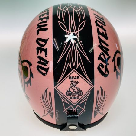   BUCO GRATEFUL DEAD ジェットヘルメット XS ピンク シールド フリップアップベース付