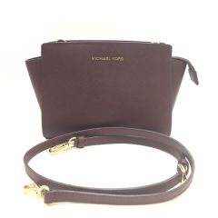  MICHAEL KORS マイケルコース ショルダーバッグ　レザー 35H8GLMM6L ボルドー Bランク