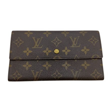  LOUIS VUITTON ルイヴィトン モノグラム ポルト トレゾール インターナショナル 3つ折り 長財布 M61215 ブラウン