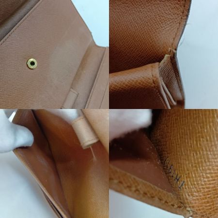  LOUIS VUITTON ルイヴィトン モノグラム ポルト トレゾール インターナショナル 3つ折り 長財布 M61215 ブラウン