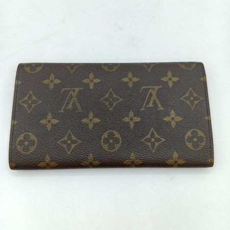  LOUIS VUITTON ルイヴィトン モノグラム ポルト トレゾール インターナショナル 3つ折り 長財布 M61215 ブラウン
