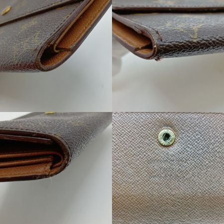  LOUIS VUITTON ルイヴィトン モノグラム ポルト トレゾール インターナショナル 3つ折り 長財布 M61215 ブラウン