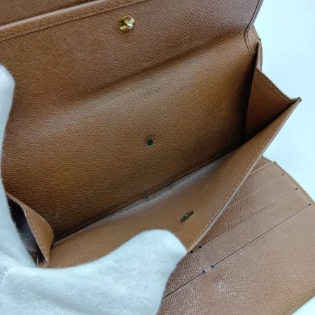  LOUIS VUITTON ルイヴィトン モノグラム ポルト トレゾール インターナショナル 3つ折り 長財布 M61215 ブラウン