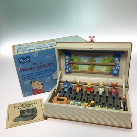  メガハウス ディズニー くまのプーさん ハニーコンサート 時計 アラーム 説明書付 動作確認済 パーツ完備