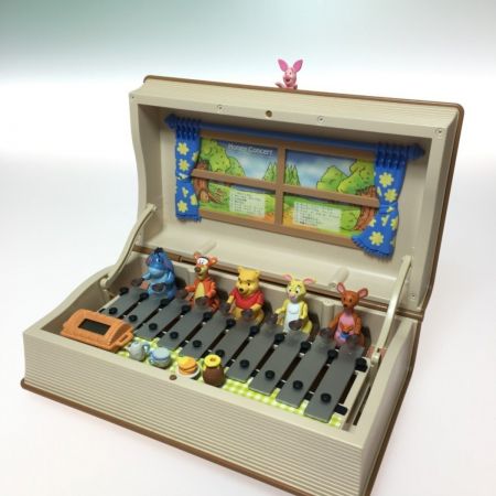  メガハウス ディズニー くまのプーさん ハニーコンサート 時計 アラーム 説明書付 動作確認済 パーツ完備