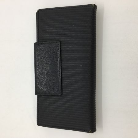  BVLGARI ブルガリ  3つ折り長財布  ロゴ ミレ リゲ ダブルホック  25556 ブラック 箱付き