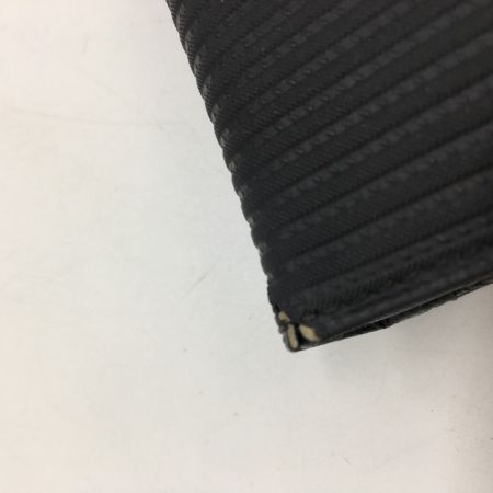  BVLGARI ブルガリ  3つ折り長財布  ロゴ ミレ リゲ ダブルホック  25556 ブラック 箱付き