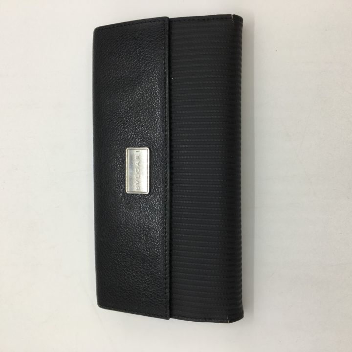BVLGARI 】長財布 箱付き 箱付BVLGARI ブラック レザー 長財布 